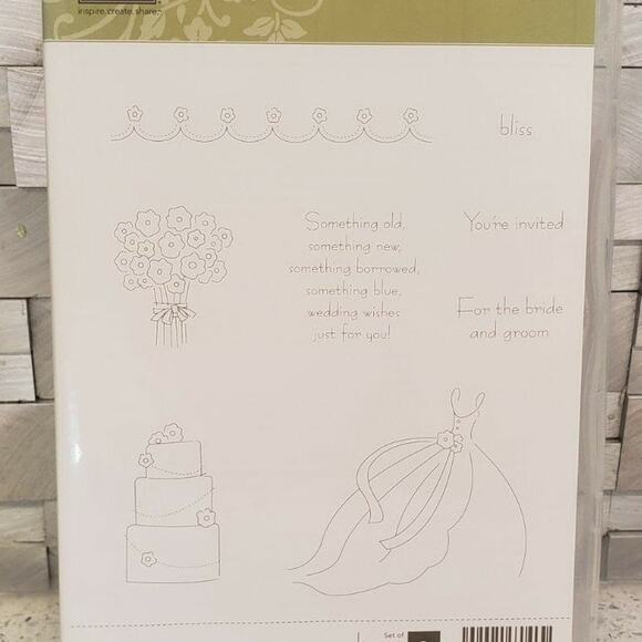 Stampin Up Blissful Bride Bridal Stamps Crafting Supplies Wedding - Picture 1 of 2